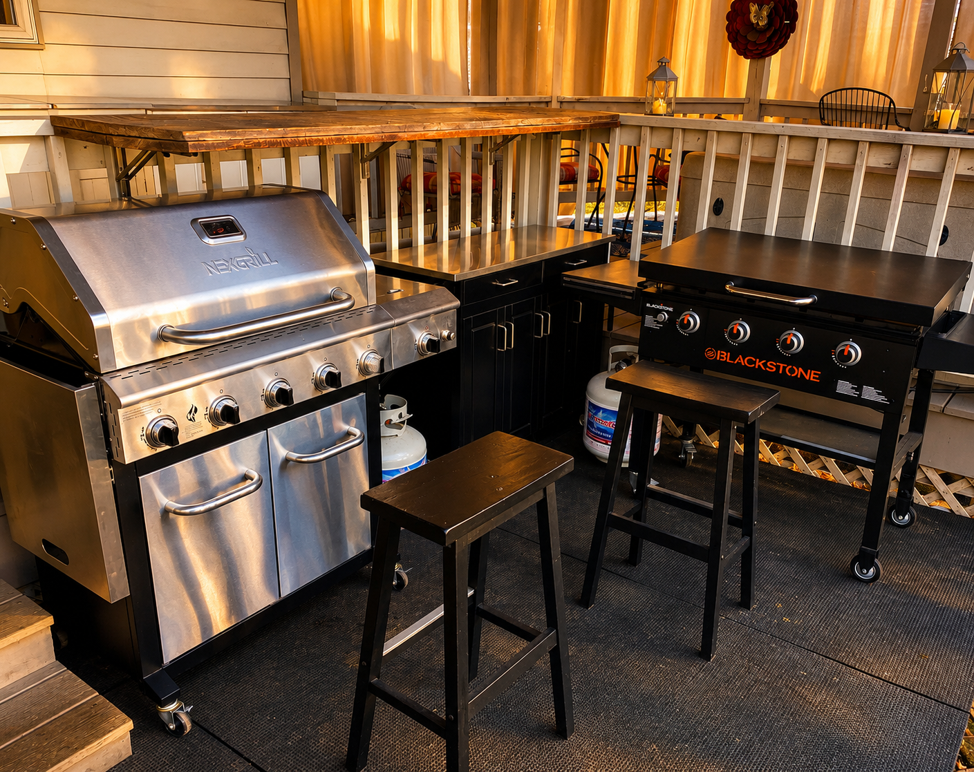 Outdoor grill at Third Street Retreat
